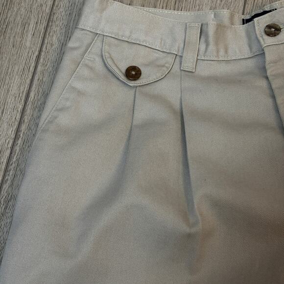 Vintage Lee Khaki Chino Tapered High Waist Chino Womens 12 Petite '85 - Picture 4 of 9